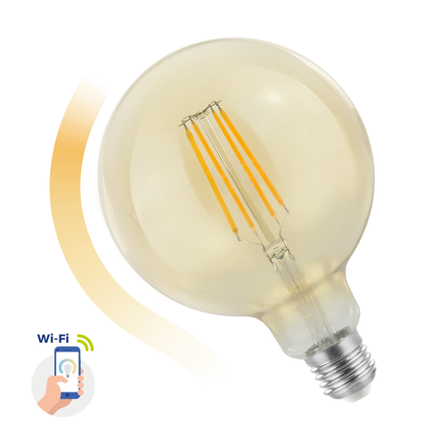 Teplá žiarovka Smart LED  E-27 230V 5,5W CCT DIMM Edison 14530
