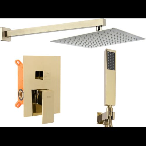 Built-in shower set FENIX GOLD + BOX