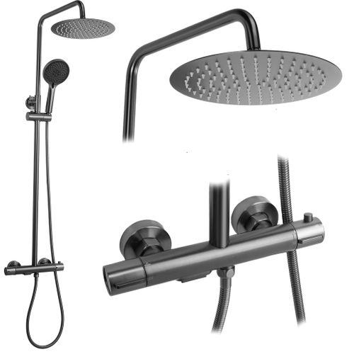 Thermostatic shower system Rea Drop Titan