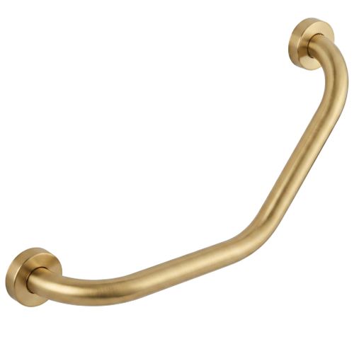 Maniglione angolare da bagno BRUSH GOLD