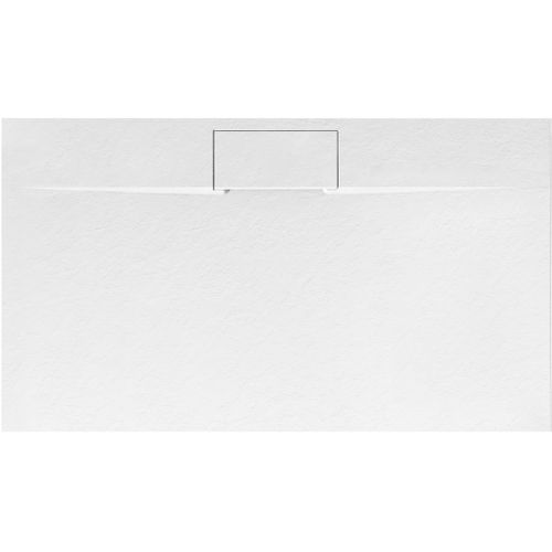 Plato de ducha Bazalt Long White 80x120