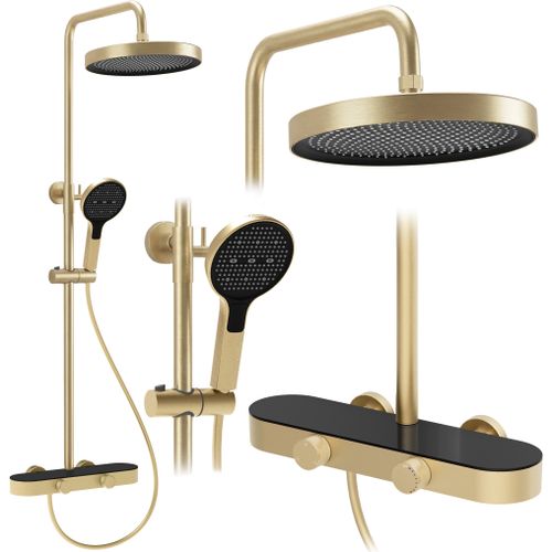 Душевая стойка Rea Creo Brush Gold