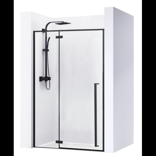 Sprchové dvere FARGO 100 - čierne matné