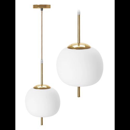 Lampa DE TAVAN SUSPENDABILA din sticla Sfera alb Auriu APP669-1CP