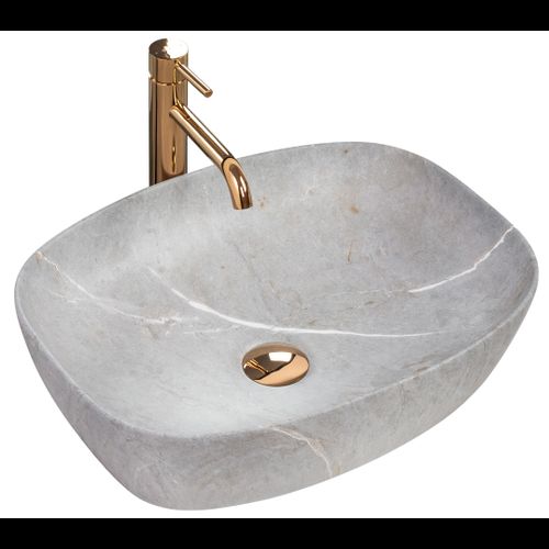 Lavabo da appoggio Rea Freja Grey