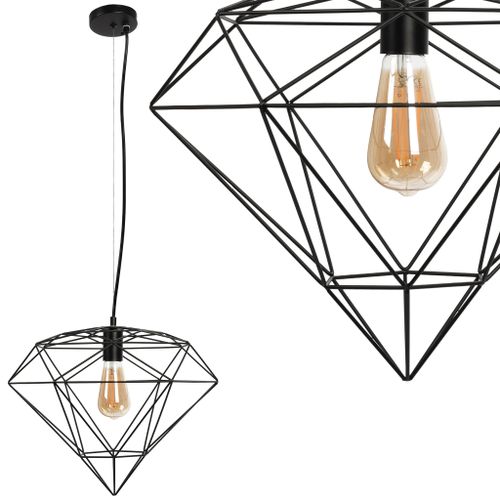 LAMPĂ DE CULOARE DIAMANT METAL LOFT BLACK APP563-1CP