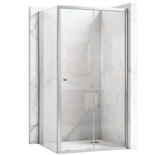 zuhanykabin Rea Primo Slide 100x80 Chrome