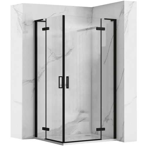 Shower enclosure REA Hugo Double Black  90x90