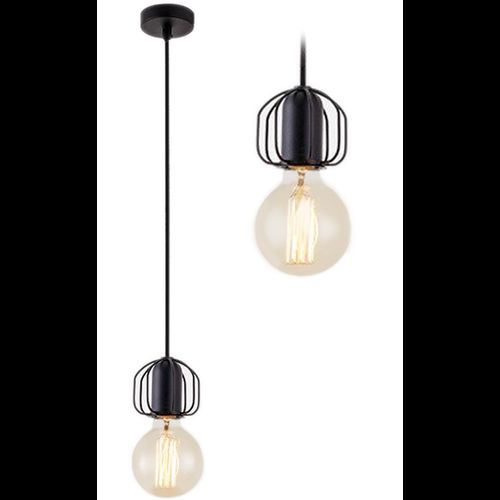 Stropní lampa zavěšená na jedno podkroví černá APP591-1CP