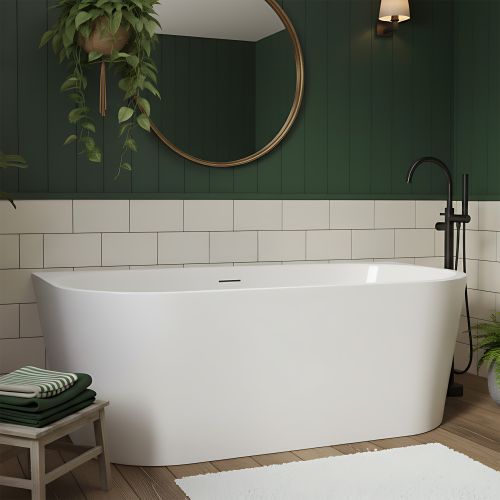 Wall acrylic bath OLIMPIA 150cm