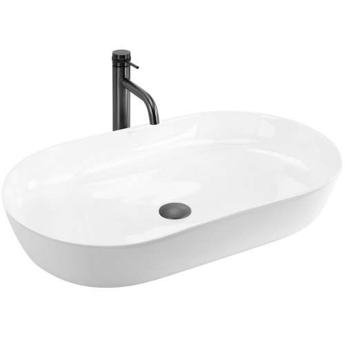 Ceramic Countertop Basin CLEO 71 White - REA