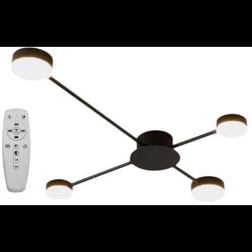 LAMPĂ MODERNĂ DE PLAFON NEGRA LED cu 4 brațe APP519-4C