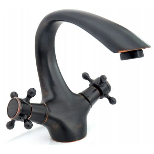 Rea miješalica za umivaonik Retro Old Black