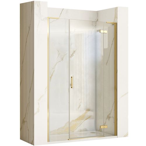 Drzwi prysznicowe Rea Hugo 120 Złote Szczotkowane