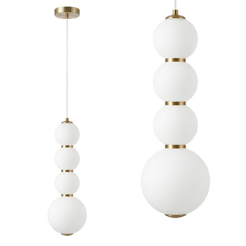 Lámpara de techo colgante LED LHJ114-4CP oro cepillado
