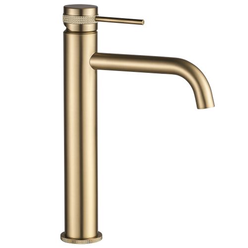 Смесител за мивка Rea  Lungo Grip Brush  Gold high