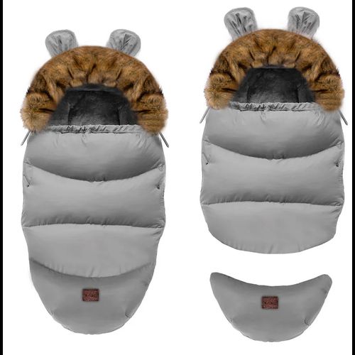 Baby sleeping bag Teddy GROW-UP Grey