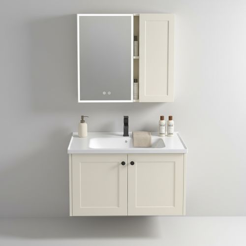 Bathroom furniture set with washbasin Monti 60cm Creme
