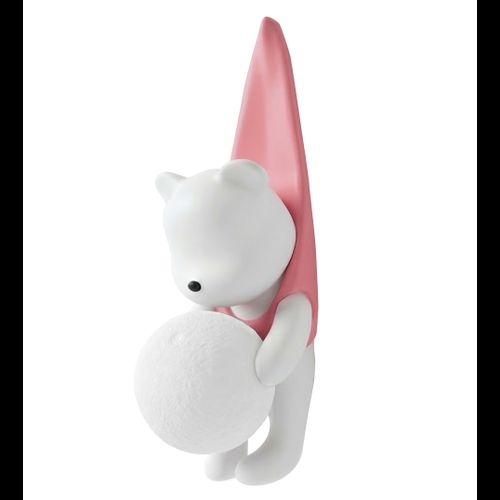 SIENINIS ŠVIESTUVAS MEŠKIUKAS SU MARŠKINĖLIAIS G168-1W PINK