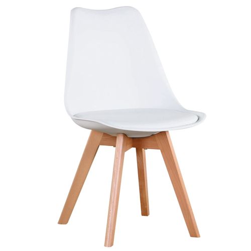 Krzesło z poduszką Veyron Białe