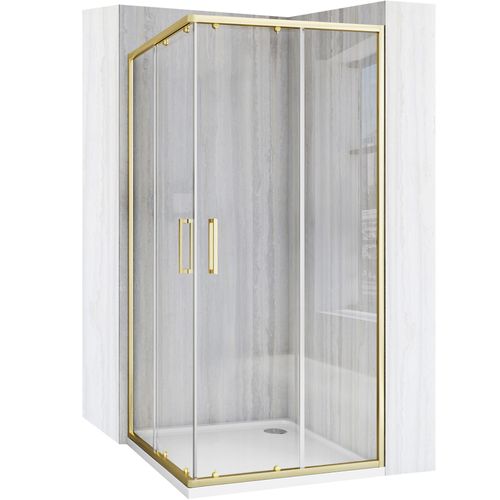 Καμπίνα ντους Rea City 90x90 Brushed Gold