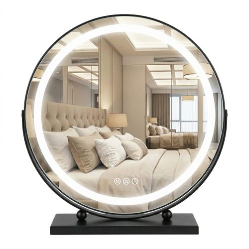 Specchio LED MAKE-UP Black 50 cm