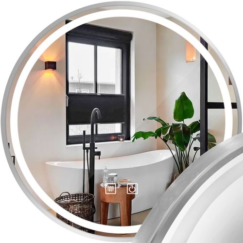 Oglindă LED 50cm MMJ BRUSH SILVER