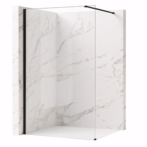 Душова стінка Rea Flexi Transparent / Black 70