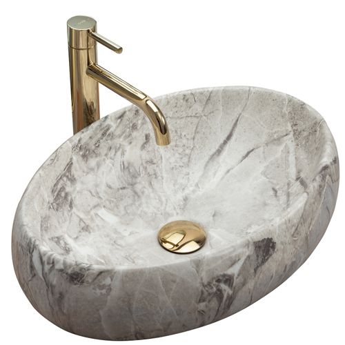 Countertop washbasin Rea Linda Stone