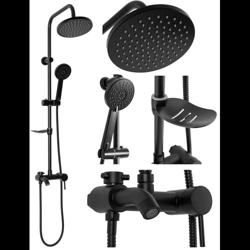 Shower set REA LUIS Black