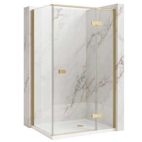 Shower enclosure Rea Atlas 120x80 Brush Gold