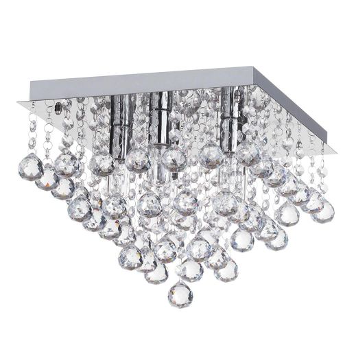 Krištáľová stropná lampa Plafond APP515-4C Cristal