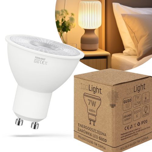 LED Light bulb LED RSL043 GU10 7W Warm