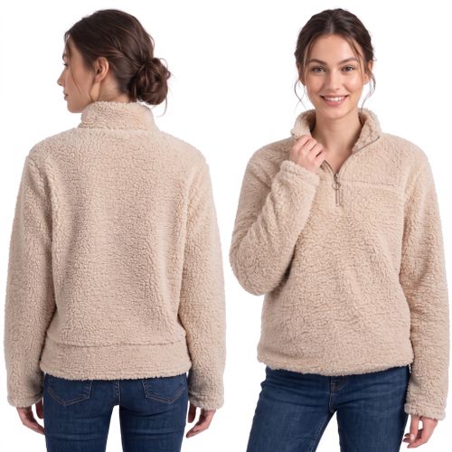 Women's sweatshirt Sherpa Beige S