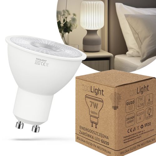 Żarówka LED Neutralna GU10 7W RSL044