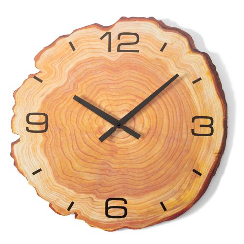 Wall clock artificial wood MTZL20205