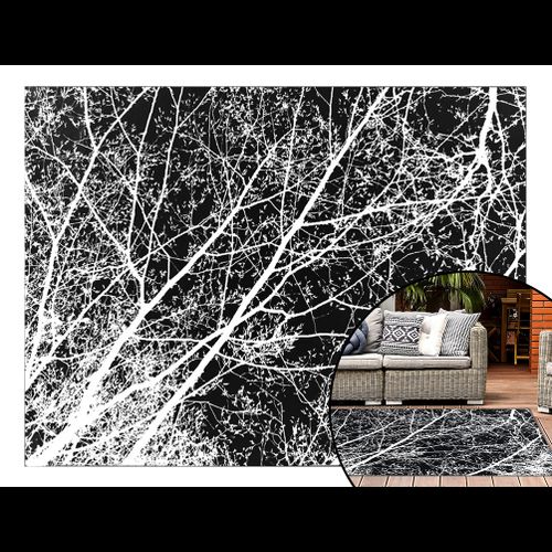 Dywan Pluszowy Nature 4D White Trees