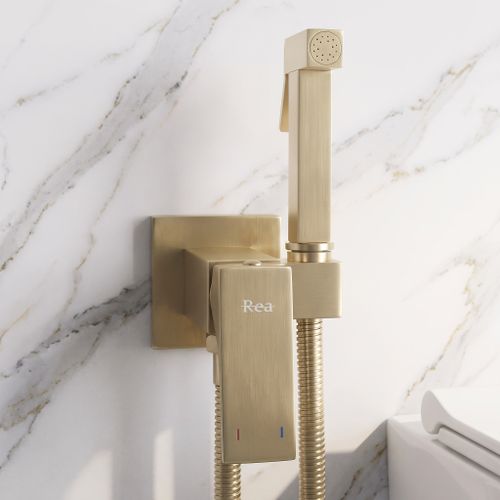 Смеситель для биде Rea Joe Brush Gold