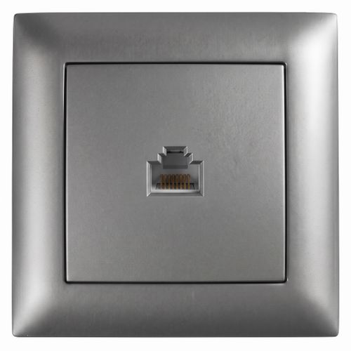Presa RJ45 con Cornice OSTE JNH010-S GREY