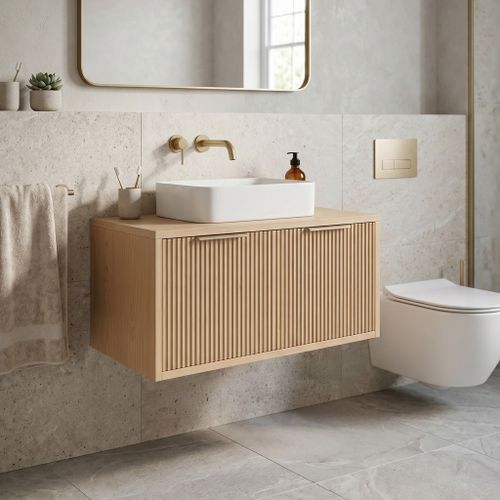 Waschtischunterschrank Rea Core 80cm Beige