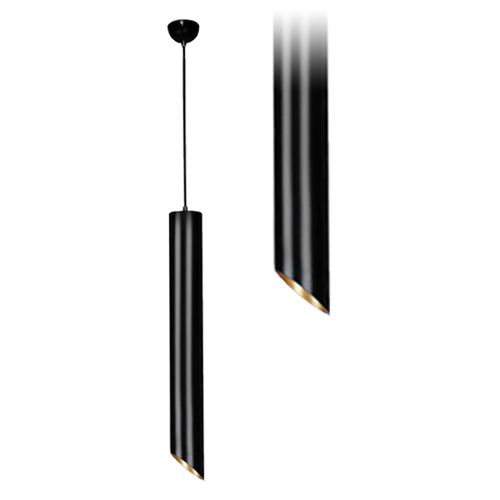 LAMPA SUFITOWA WISZĄCA  30 CM APP574-1CP Czarna