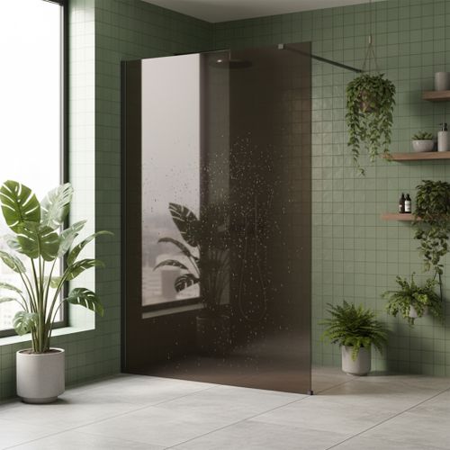 Душова стінка Rea Flexi Brown / Titan 140