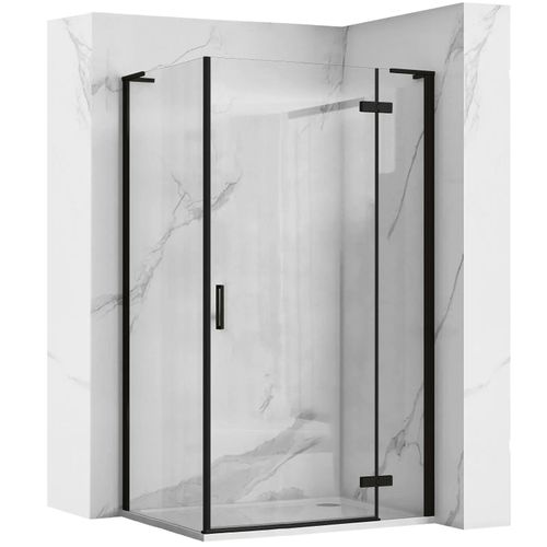 Cabina de ducha REA Hugo Black 100x80