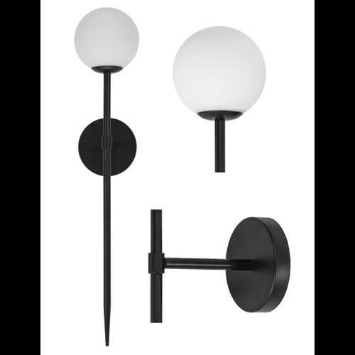 MODERNÁ NÁSTENNÁ LAMPA 52cm APP577-1W ČIERNA