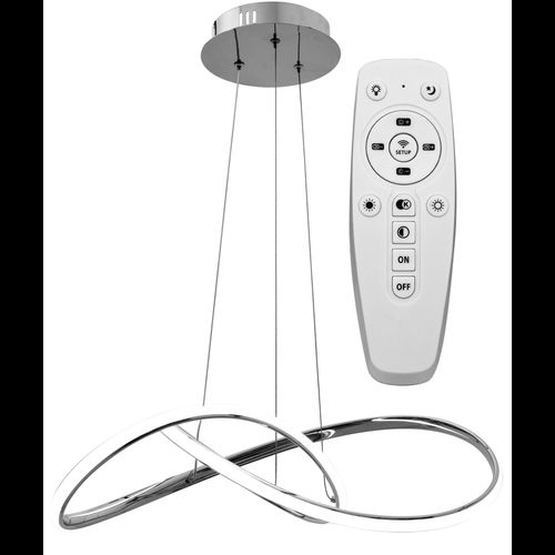 Lámpara LED APP393-CP Chrom + contol remoto