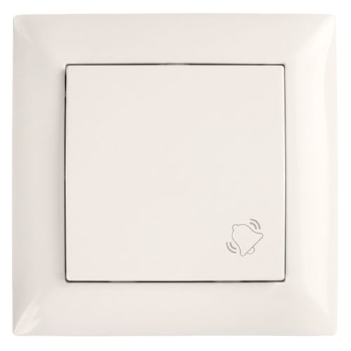 Tlačidlo Zvončeka s Rámikom OSTE JNH008-W BEIGE