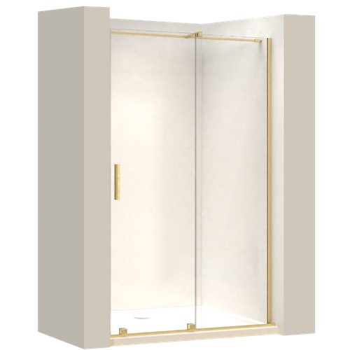 Puerta de ducha Rea Montana 130 Gold brush