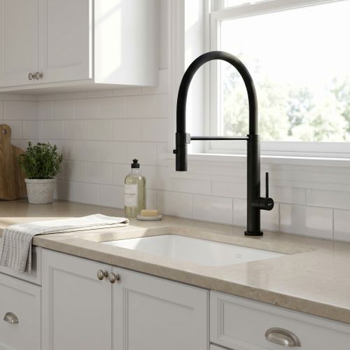 Смеситель кухонный Rea Viera Black