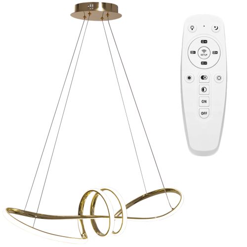 Moderné stropné svietidlo LED + PILOT APP824-CP Gold