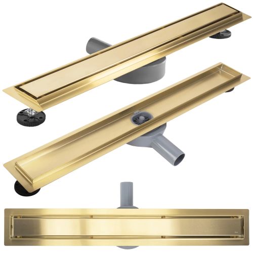 REA Neox pro Linear Drain BRUSHED GOLD 80